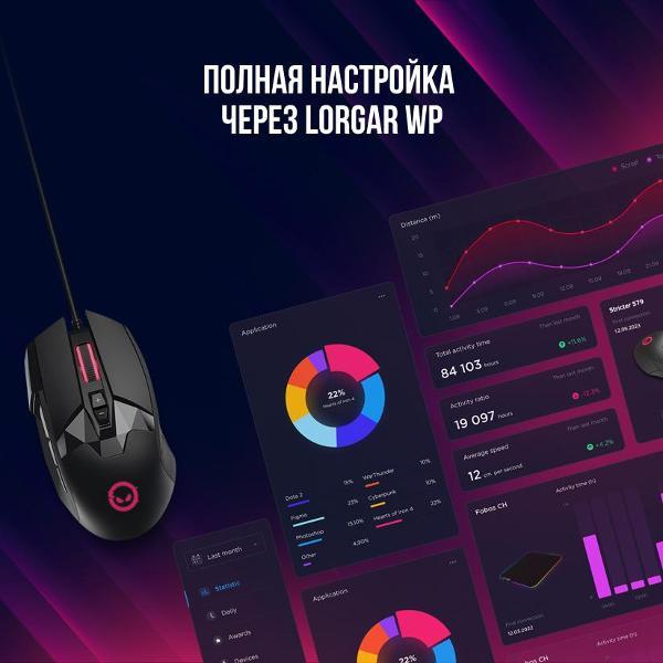 Компьютерная мышь проводная Lorgar Stricter 579 (LRG-GMS579)