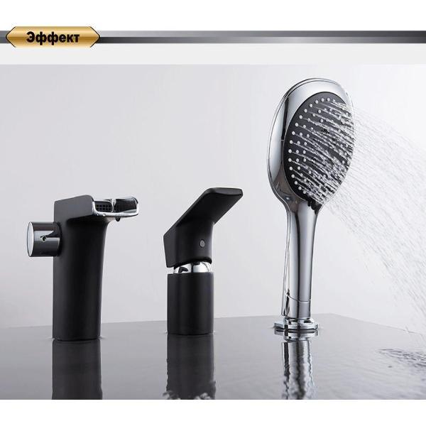 Смеситель DQ Берлин (Berlin) для ванны короткий излив с душем