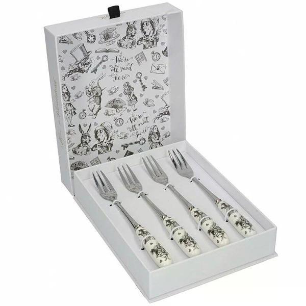 Набор столовых приборов Kitchen Craft Kitchen Craft Набор десертных вилок 4шт. "Алиса в Стране чудес" Mikasa V&A