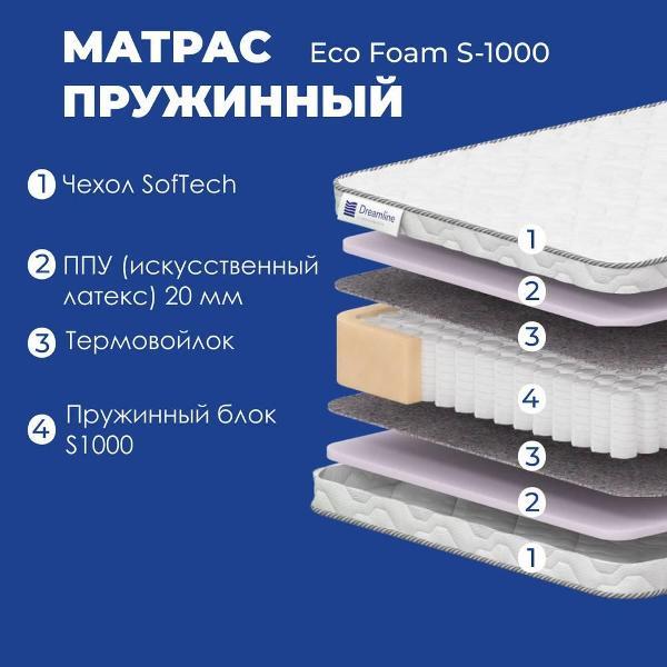 Матрас Dreamline Eco Foam S1000 80*200 (серия Eco)