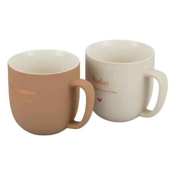 Набор кружек 2шт/310мл (фарфор) REGENT inox di PORCELLANA