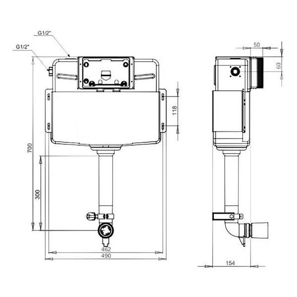 Бачок для унитазов Maretti AC11PR4912
