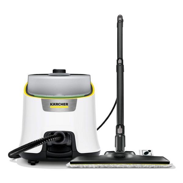 Пароочиститель Karcher SC 4 Deluxe Iron (1.513-462.0) + паровой утюг с керамической подошвой 2200 Вт, 4 бара, 60 гр/мин, 1300 мл, съемный бак, предохранитель, регулятор подачи пара