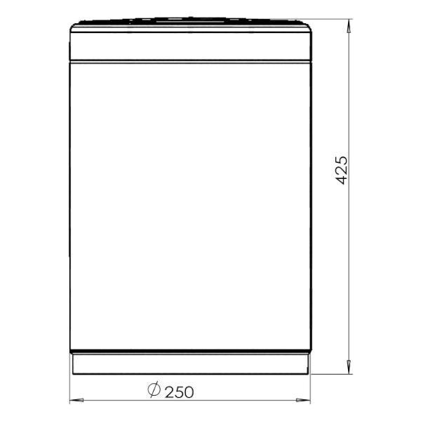 Ведро мусорное JAVA S-882-12R