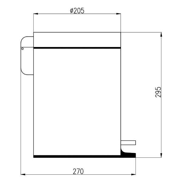 Ведро мусорное Rav Slezak COA1305CMAT