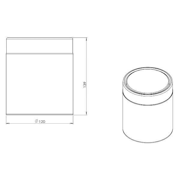 Ведро мусорное JAVA S-886-1.5O