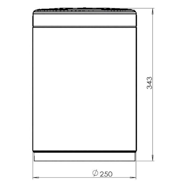 Ведро мусорное JAVA S-882-9R