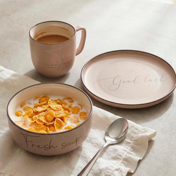 Столовый сервиз REGENT inox 3 предмета (фарфор) di PORCELLANA