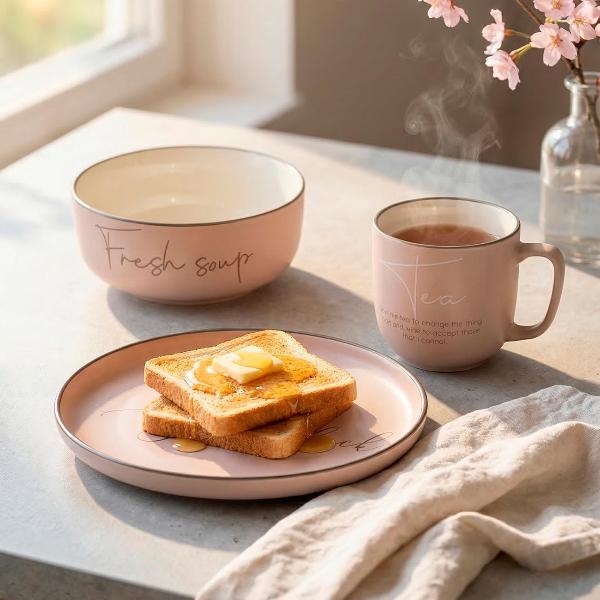 Столовый сервиз REGENT inox 3 предмета (фарфор) di PORCELLANA