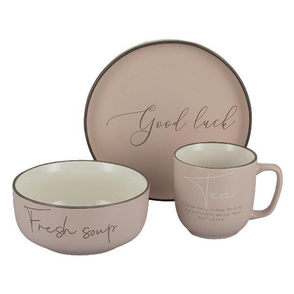 Набор посуды 3 предмета (фарфор) REGENT inox di PORCELLANA