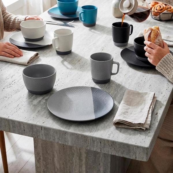 Столовый сервиз REGENT inox 3 предмета (фарфор) di PORCELLANA