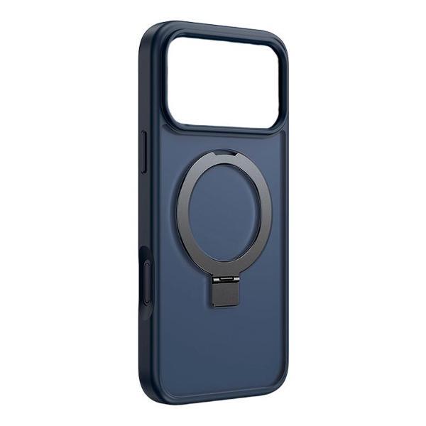 Чехол для смартфона, телефона Keephone Apple iPhone 17 Pro Max Кевлар Magico MagSafe Встроенная складная подставка, устойчивость к царапинам Синий фото