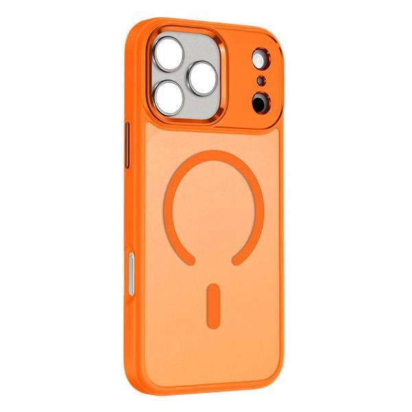 Чехол для смартфона, телефона Keephone Apple iPhone 17 Pro Max Mago Pro MagSafe Матовый, защита от царапин усовершенствованный дизайн Оранжевый фото