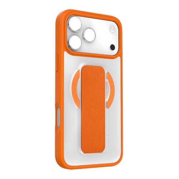 Чехол для смартфона, телефона Keephone Apple iPhone 17 Pro Max Stanta MagSafe Кожаный ремешок с магнитами N52 с сильным удерживающим 3800г Оранжевый фото