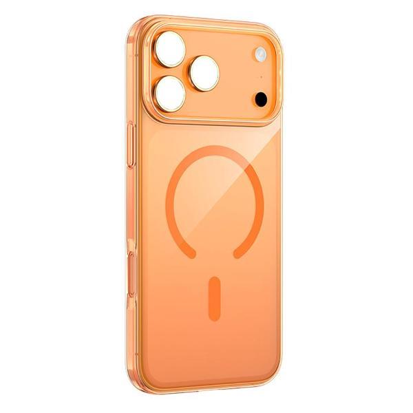 Чехол для смартфона, телефона Keephone Apple iPhone 17 Pro Max X-Crystal MagSafe Не желтеет со временем, ультратонкий корпус толщиной 0,03 дюйма Оранжевый фото