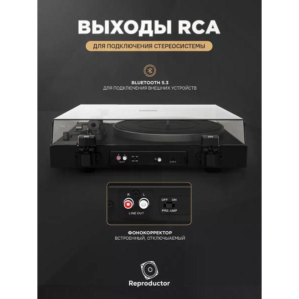 Проигрыватель виниловых дисков Reproductor RP-300BT