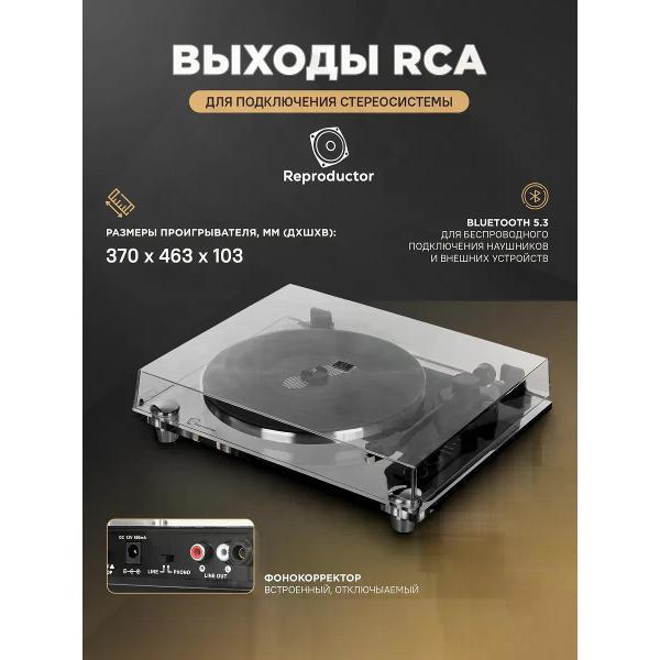 Проигрыватель виниловых дисков Reproductor RP-310