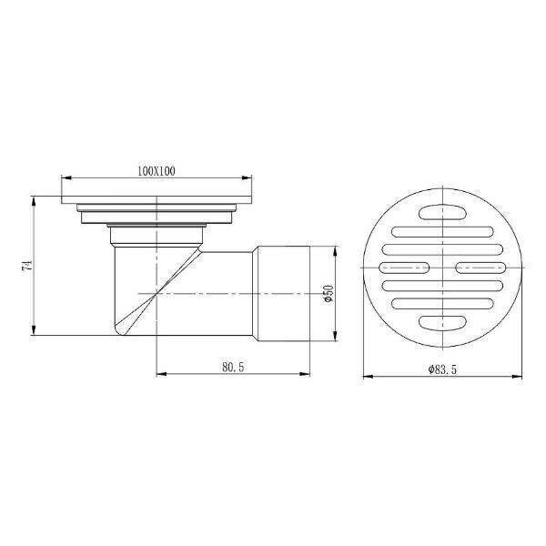 Душевой лоток, трап Raglo R605.10