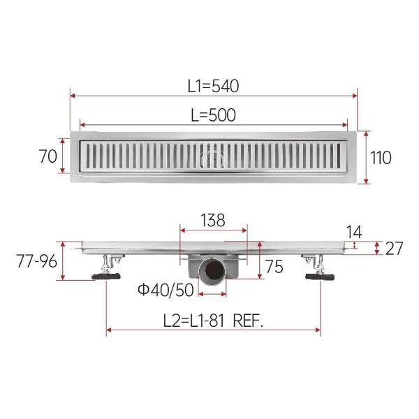 Душевой лоток, трап FASHUN A535005