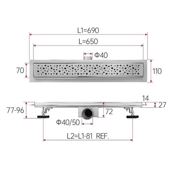 Душевой лоток, трап FASHUN A416502