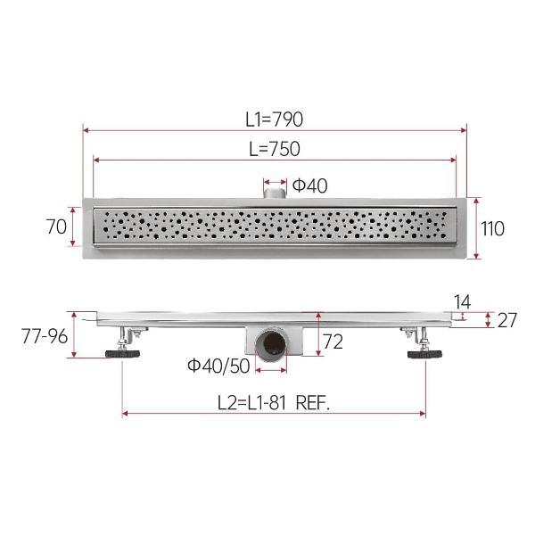 Душевой лоток, трап FASHUN A417502