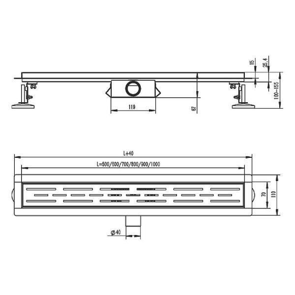 Душевой лоток, трап Raglo R652.60.06