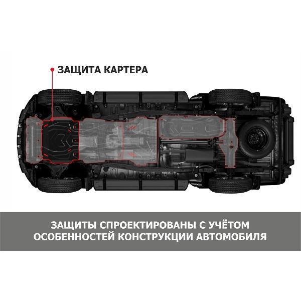 Защита картера АвтоБроня Защита картера АвтоБроня для Suzuki Grand Vitara III 2005-2015