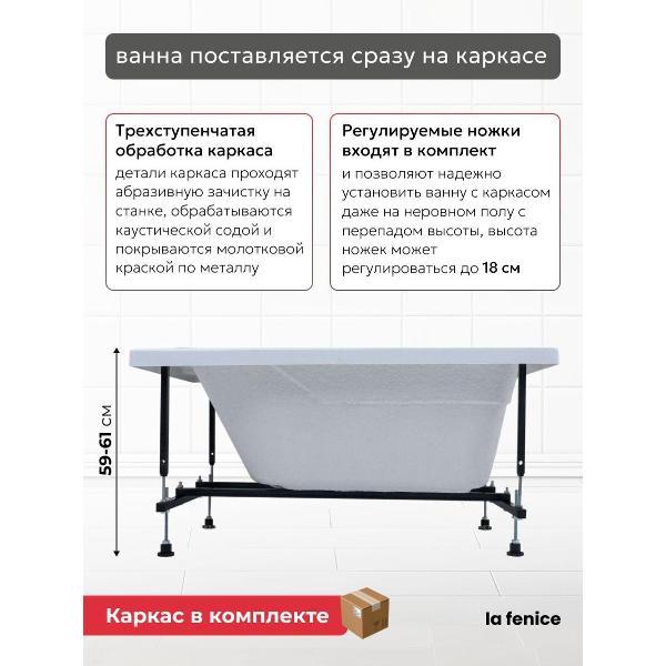 Ванна La Fenice Ritmo 120*70 комплект 2 в 1