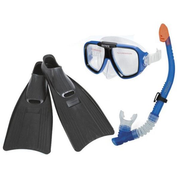 Набор для плавания Intex с55957 (маска,трубка,ласты) Reef Rider