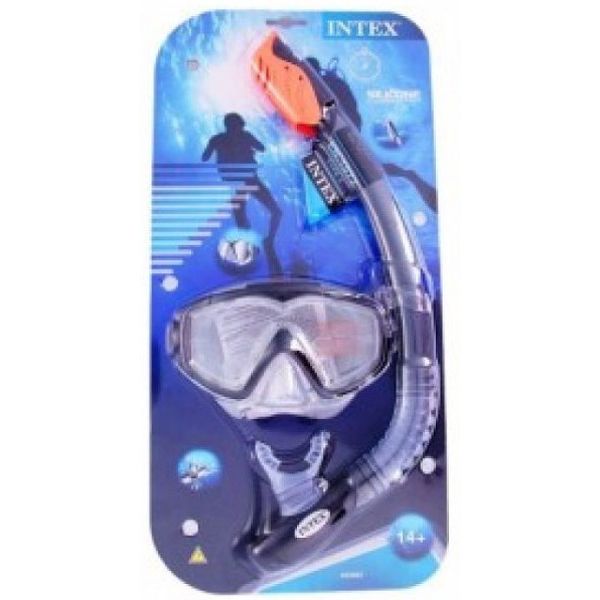 Набор для плавания Intex с55962 (маска,трубка) Silicone Aqua Pro