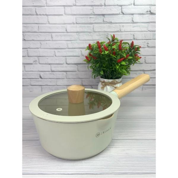 Ковш Zeidan с крышкой 2,3л с антипригарным покрытием