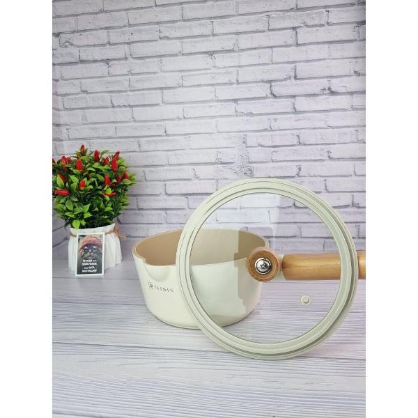 Ковш Zeidan с крышкой 2,3л с антипригарным покрытием