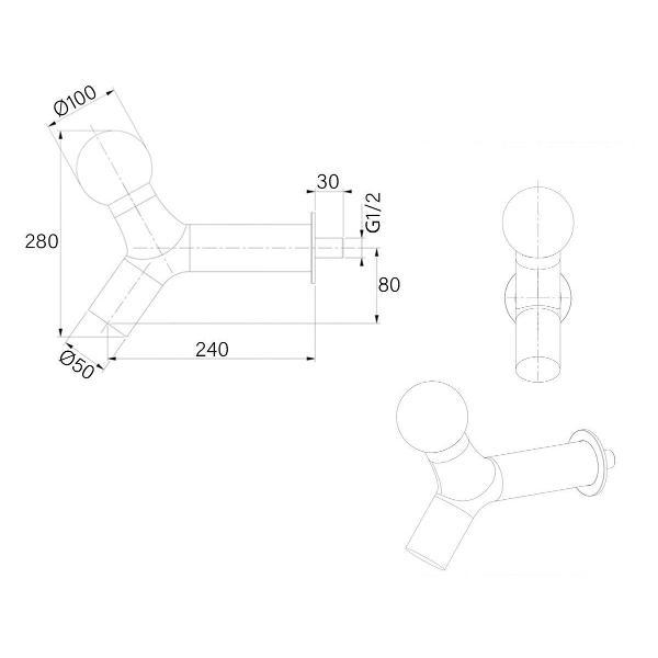 Лейка для душа Bronze de Luxe 501LLIBERTY