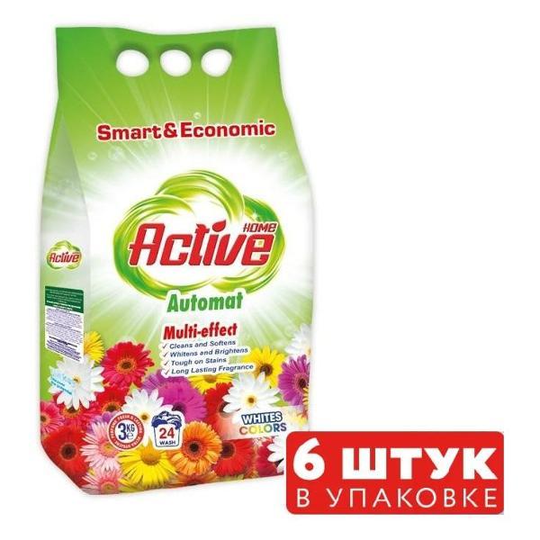 Стиральный порошок Home Active "Home Active Econom Automat", 3 кг _6 шт