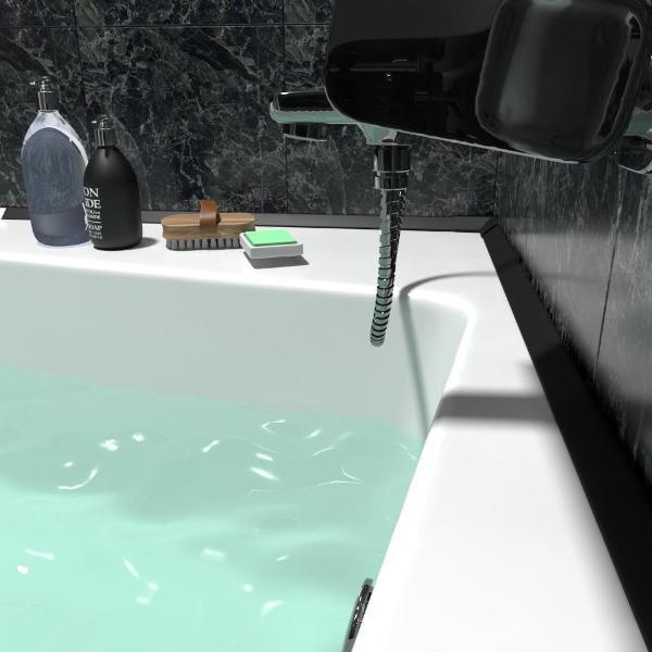 Бордюр для ванны Altasan KDP195black