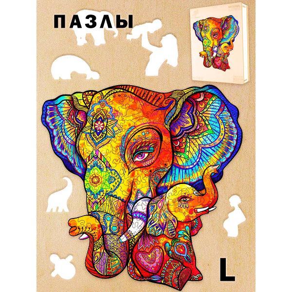 Пазл Woodbests 6217-WP Саванный Слон L