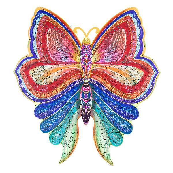 Пазл Woodbests 6176-WP Разноцветная Бабочка M