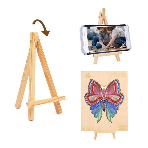 Пазл Woodbests 6177-WP Разноцветная Бабочка L