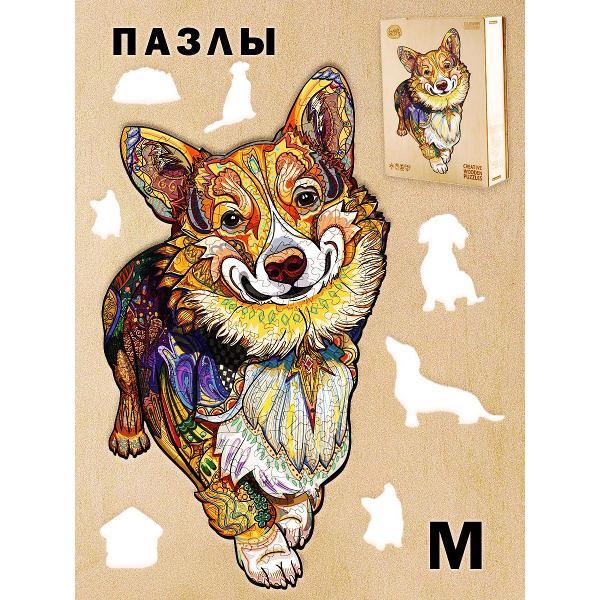 Пазл Woodbests 6106-WP Веселый Корги M