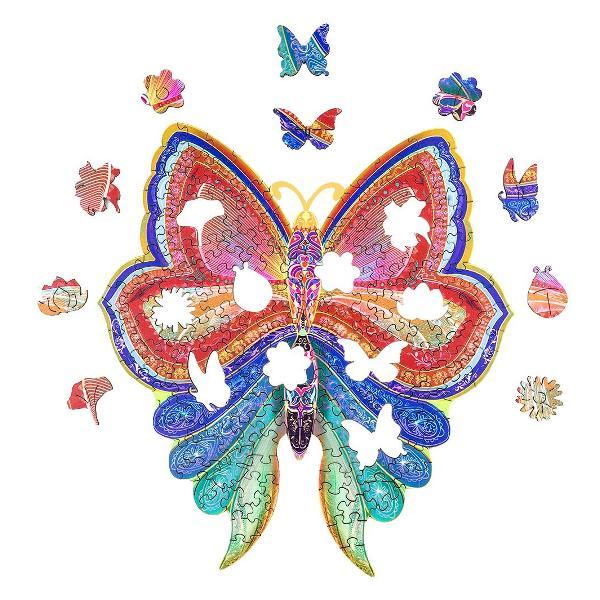 Пазл Woodbests 6178-WP Разноцветная Бабочка XL