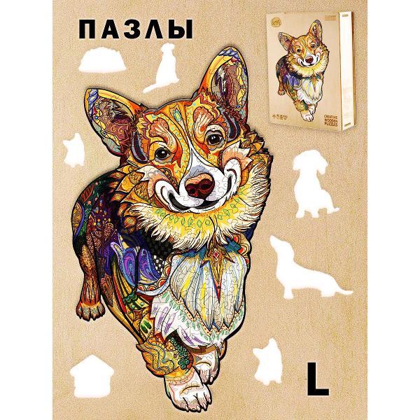 Пазл Woodbests 6107-WP Веселый Корги L