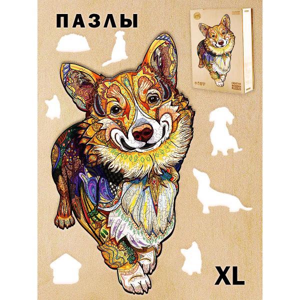 Пазл Woodbests 6108-WP Веселый Корги XL