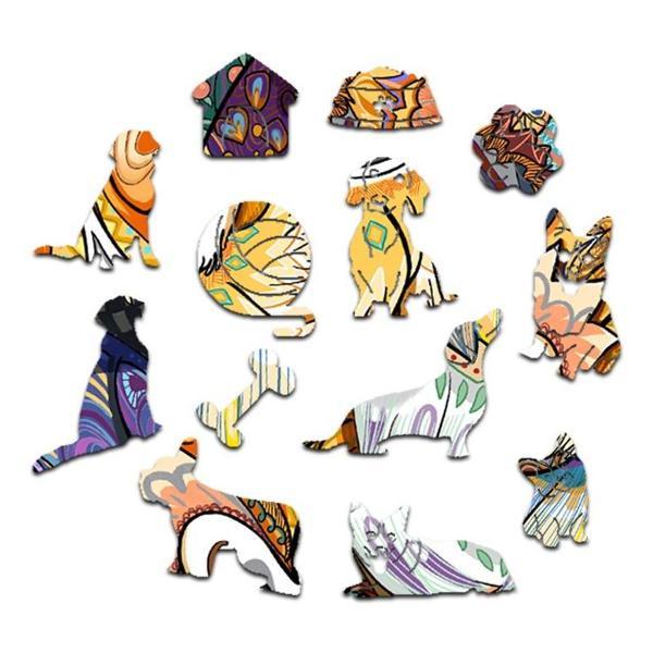 Пазл Woodbests 6108-WP Веселый Корги XL