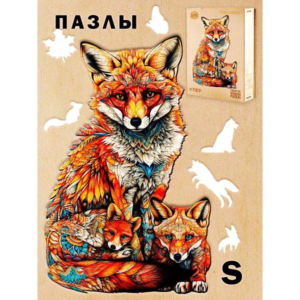 Пазл Woodbests 6150-WP Лисья Семья S