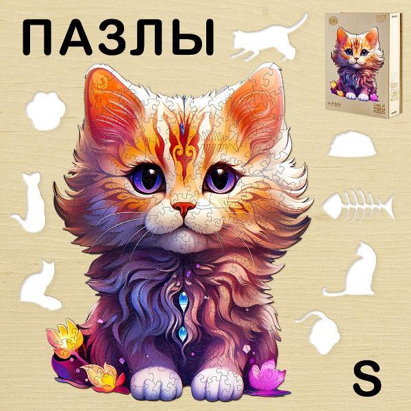 Пазл Woodbests 6350-WP Фэнтези кэт S