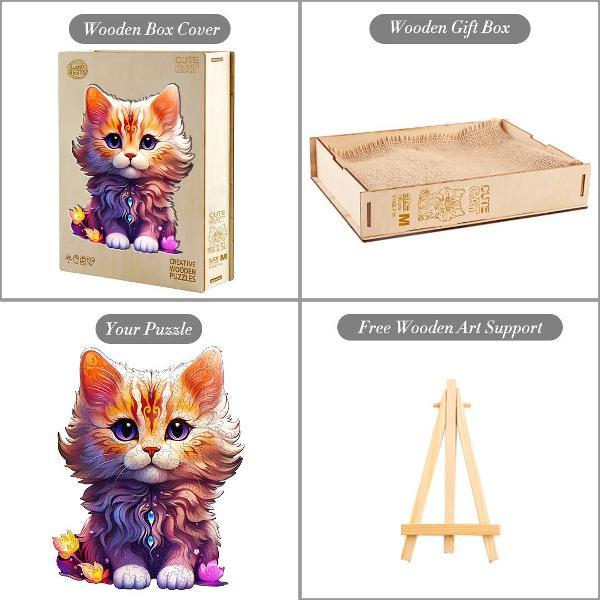 Пазл Woodbests 6351-WP Фэнтези кэт M