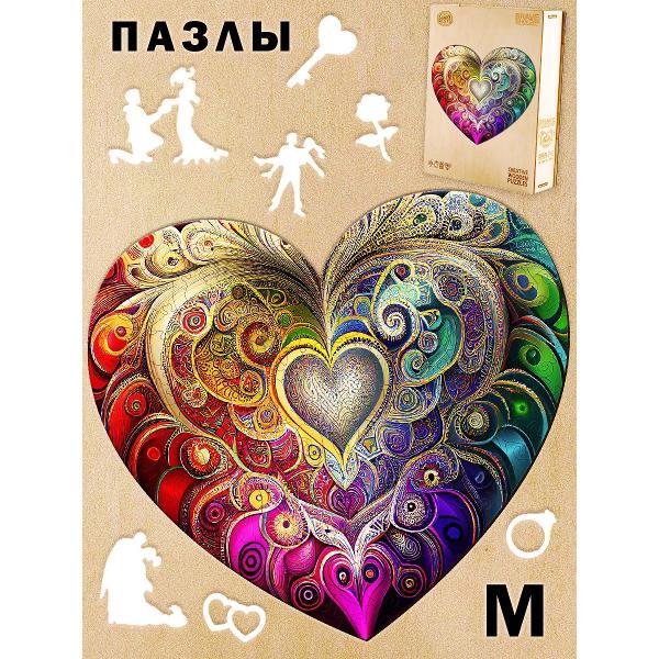 Пазл Woodbests 6406-WP Храброе Сердце M