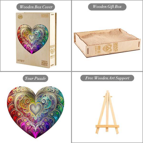 Пазл Woodbests 6406-WP Храброе Сердце M