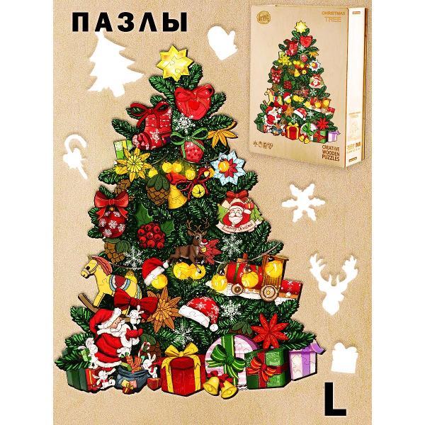 Пазл Woodbests 6502-WP Новогодняя Елка L