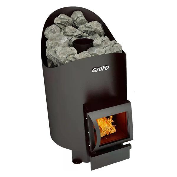 Печь и парогенератор для бани Grill'D Aurora 160 Short black